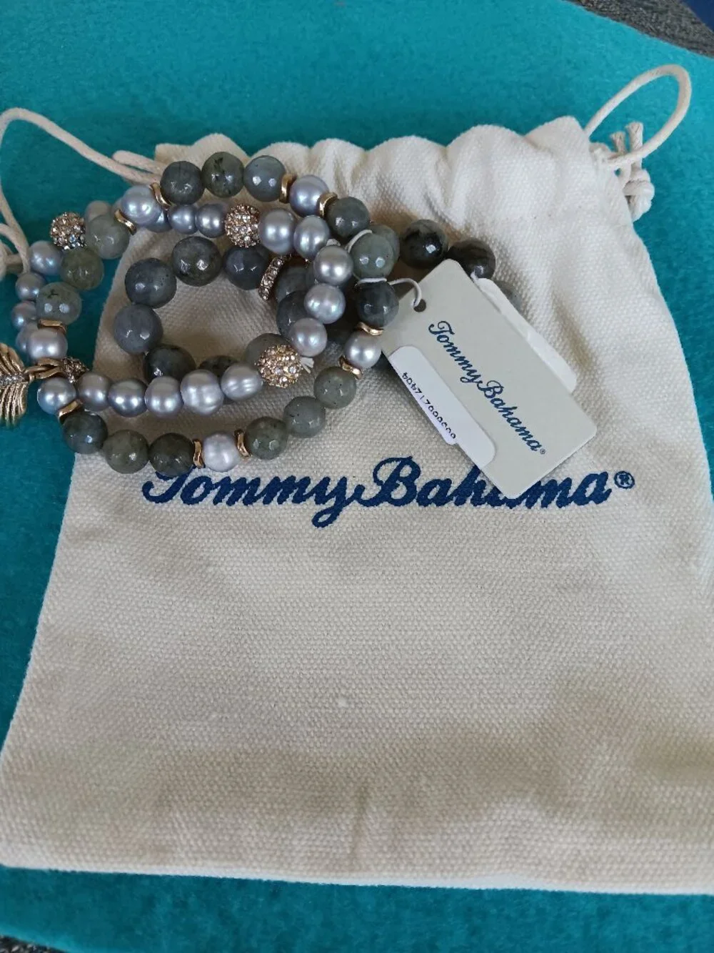 Tommy Bahama triple strand stretch bracelet